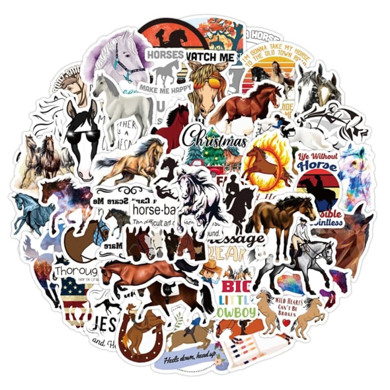 Horse decals (Notebook Phone Skateboard) - Dream Horse