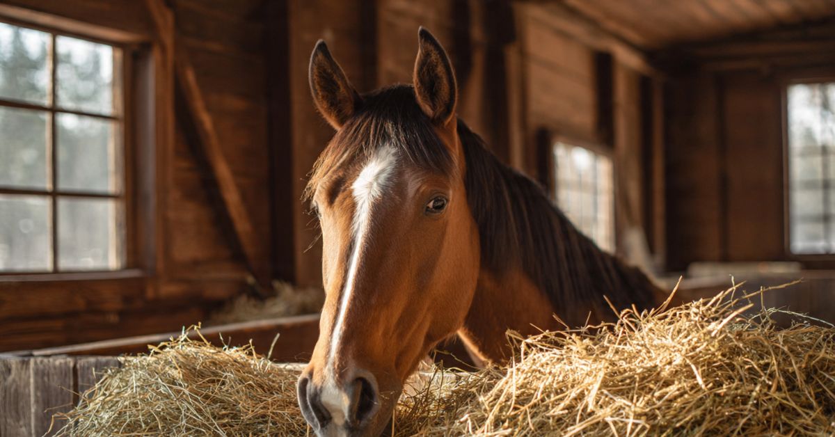 A Horse Eating Some Hay Is an Example of What