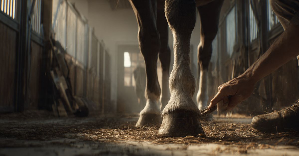 How to Pick a Horse Hoof
