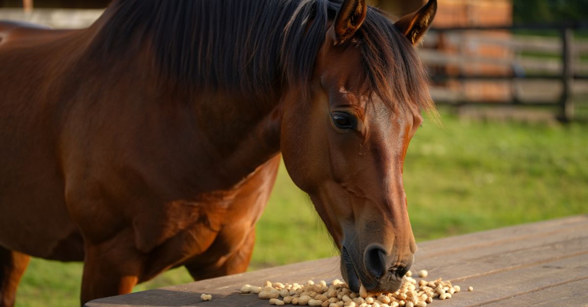 can horses eat peanuts