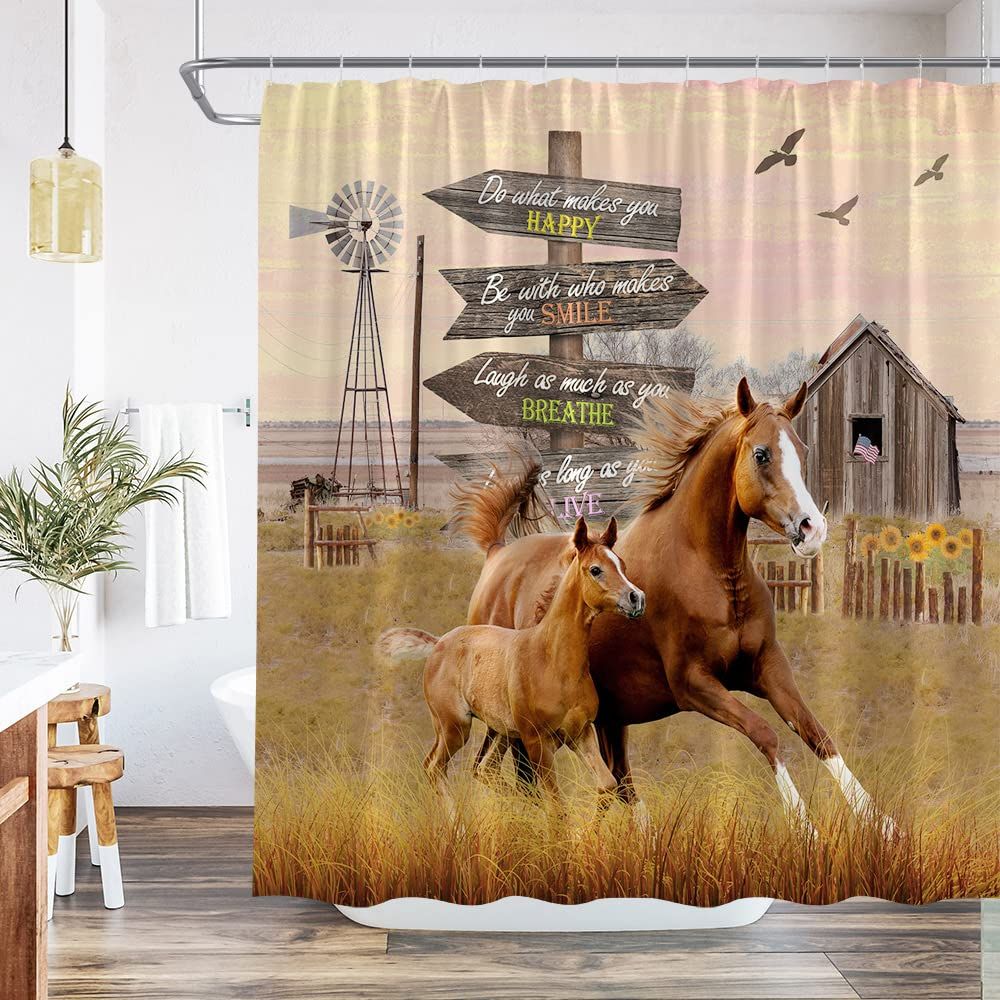 Horse Shower Curtain