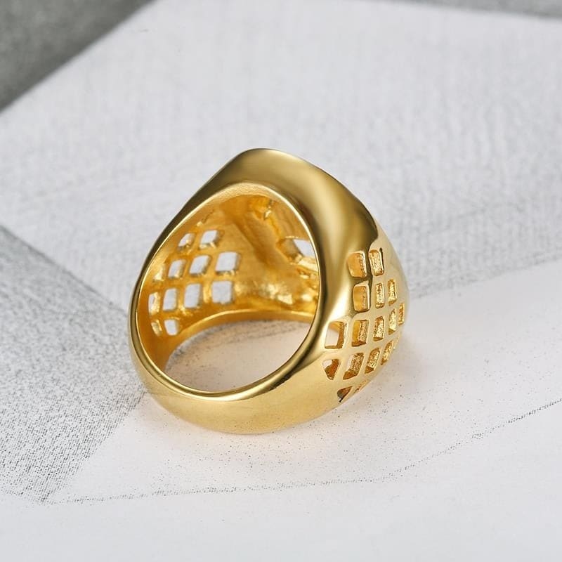 14k gold horseshoe ring - Dream Horse