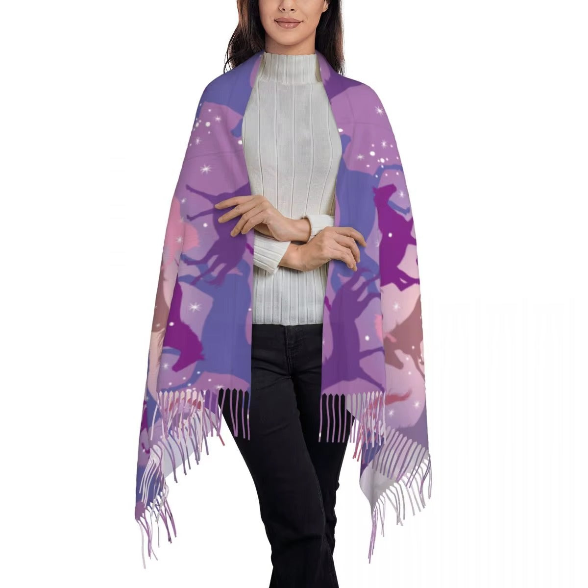 Crazy horse poncho