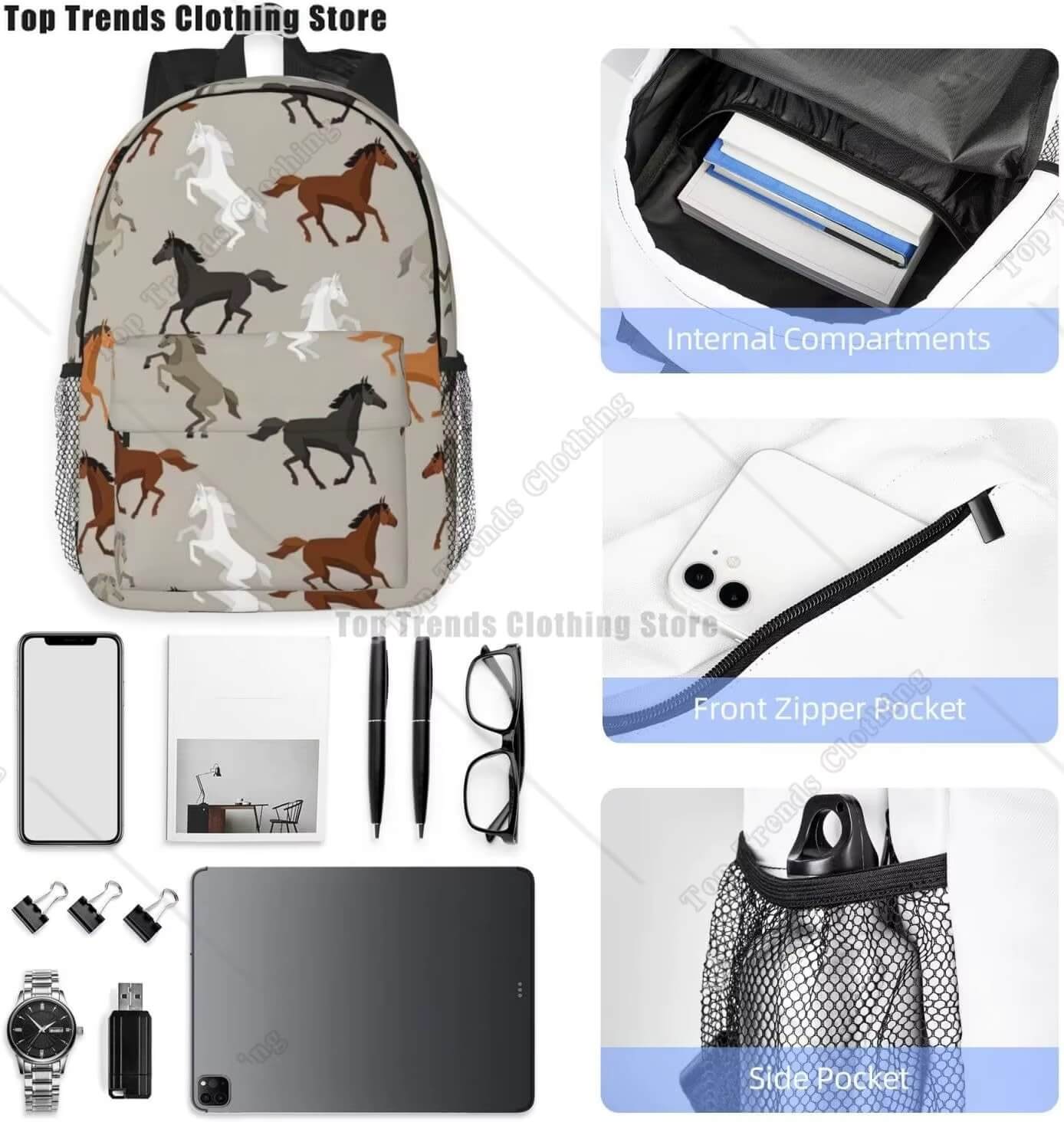 Girl's horse backpack
