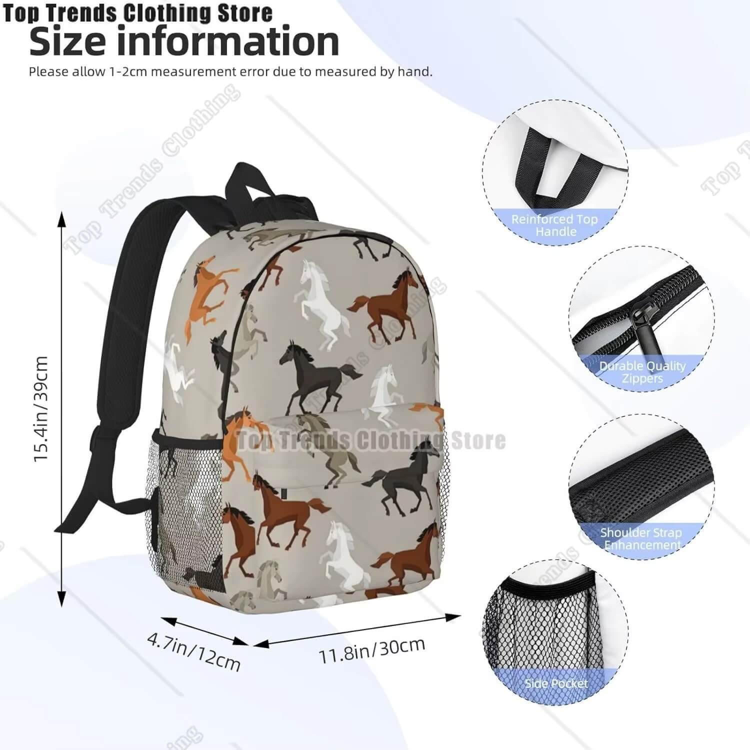 Girl's horse backpack