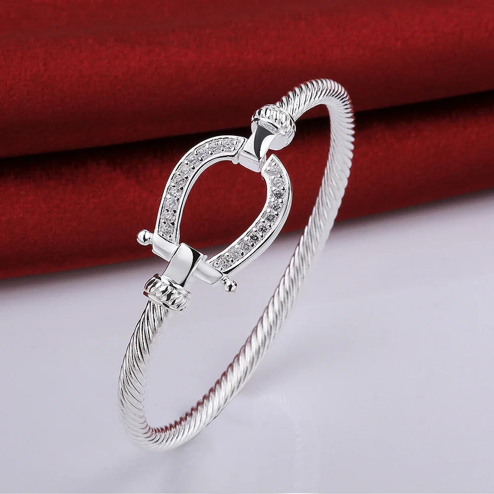 Horse shoe bangle