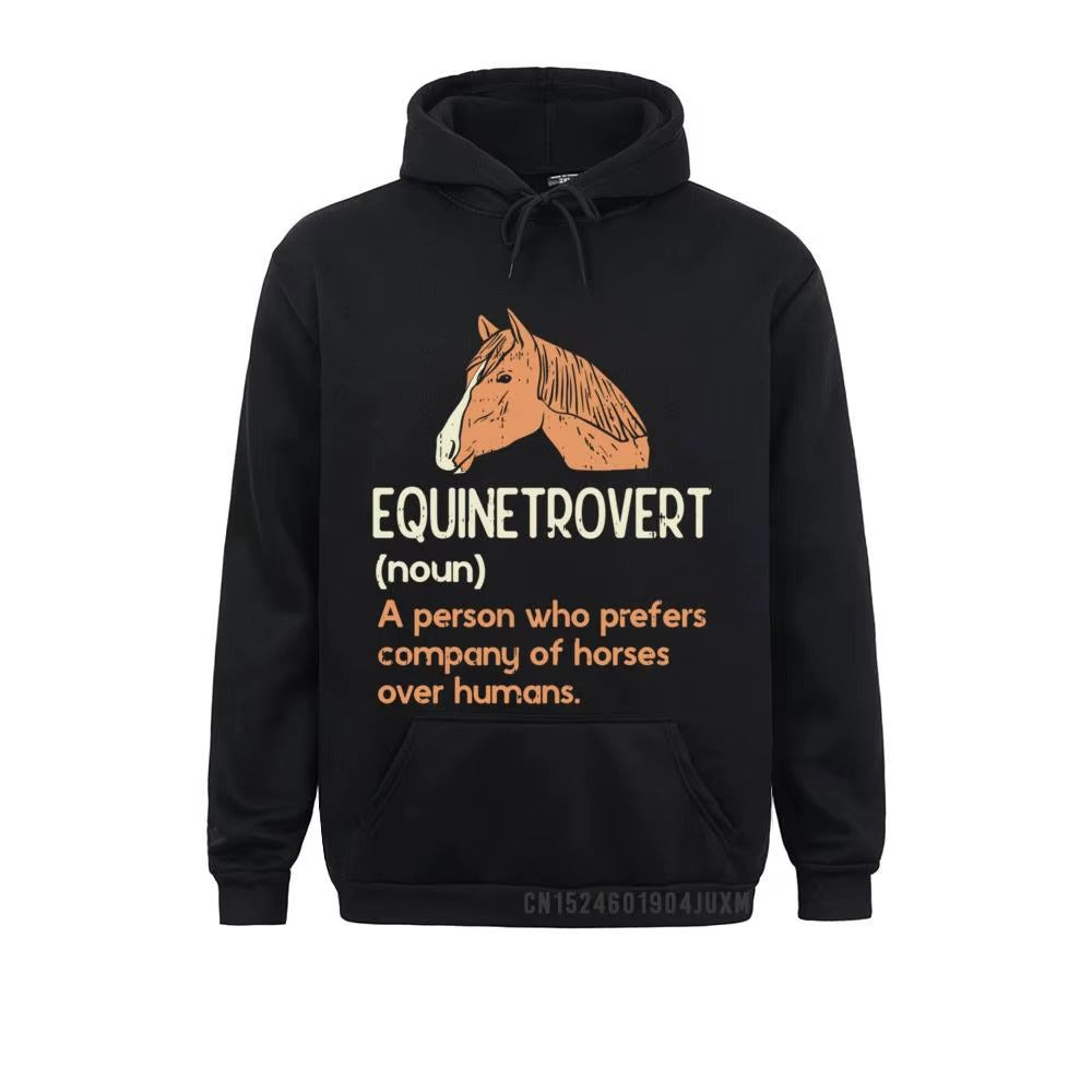 Hoodie with horses