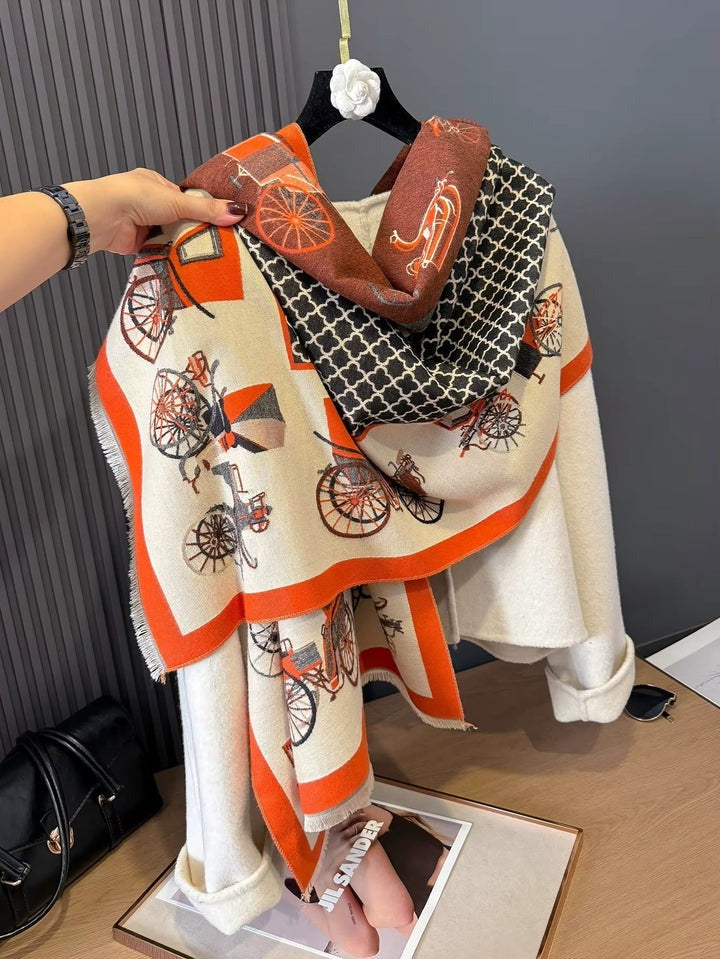 Horse and carriage scarf