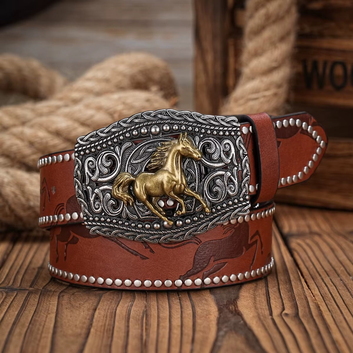 Horse belt buckle