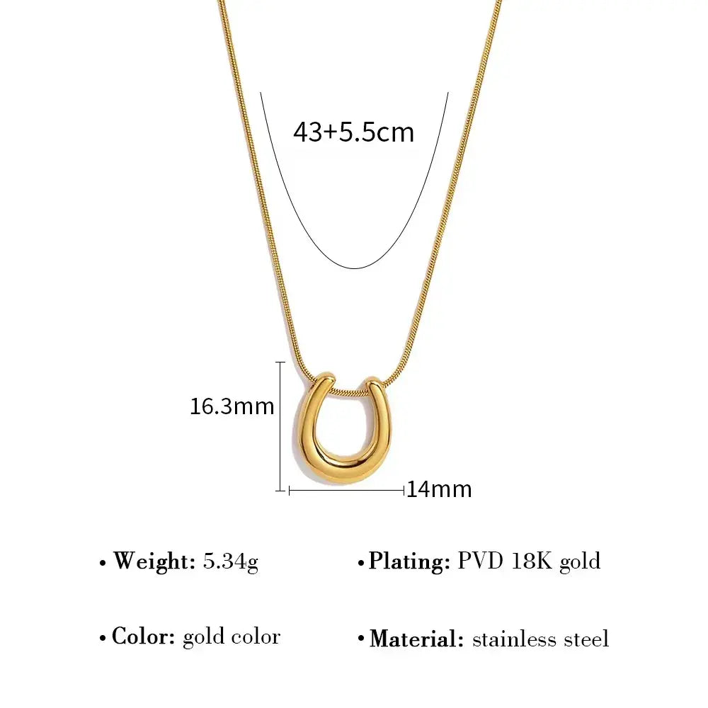 Horseshoe jewelry gold