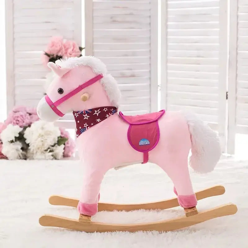 Pink rocking horse
