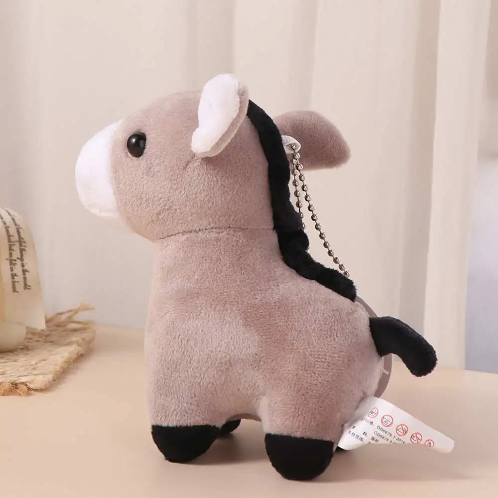 Plush horse keyring