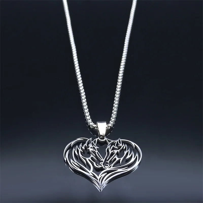 Beautiful horse necklace