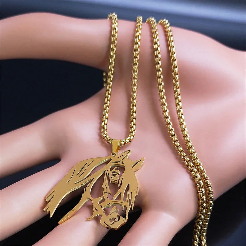 Gold horse pendant Dream Horse