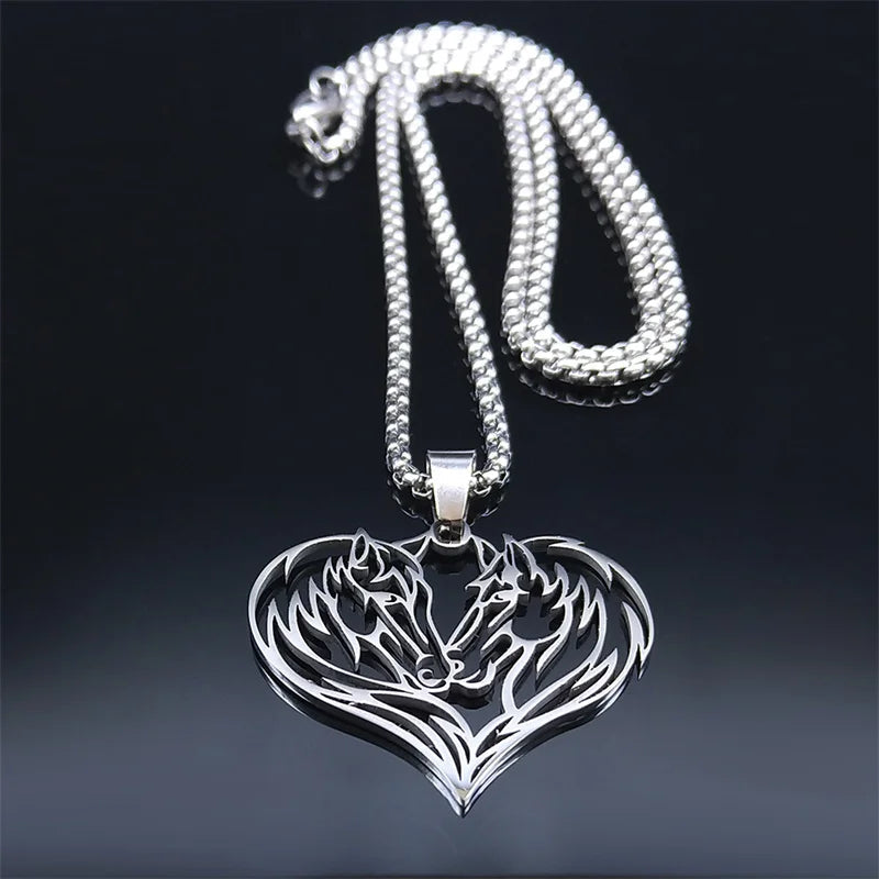 Beautiful horse necklace