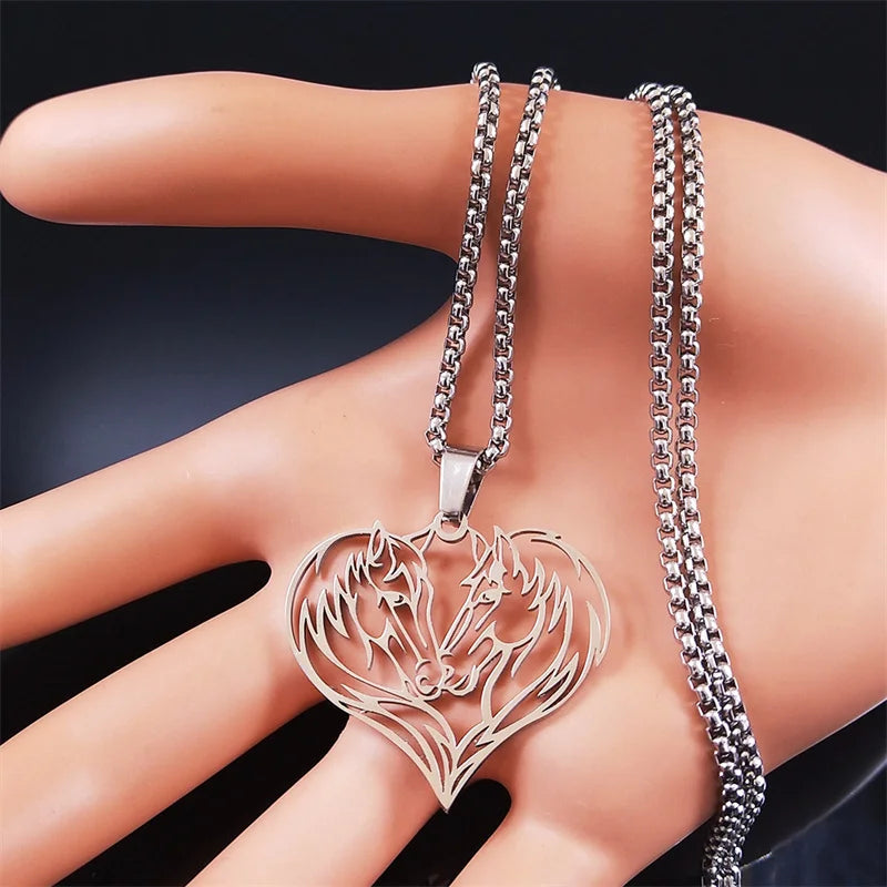 Beautiful horse necklace