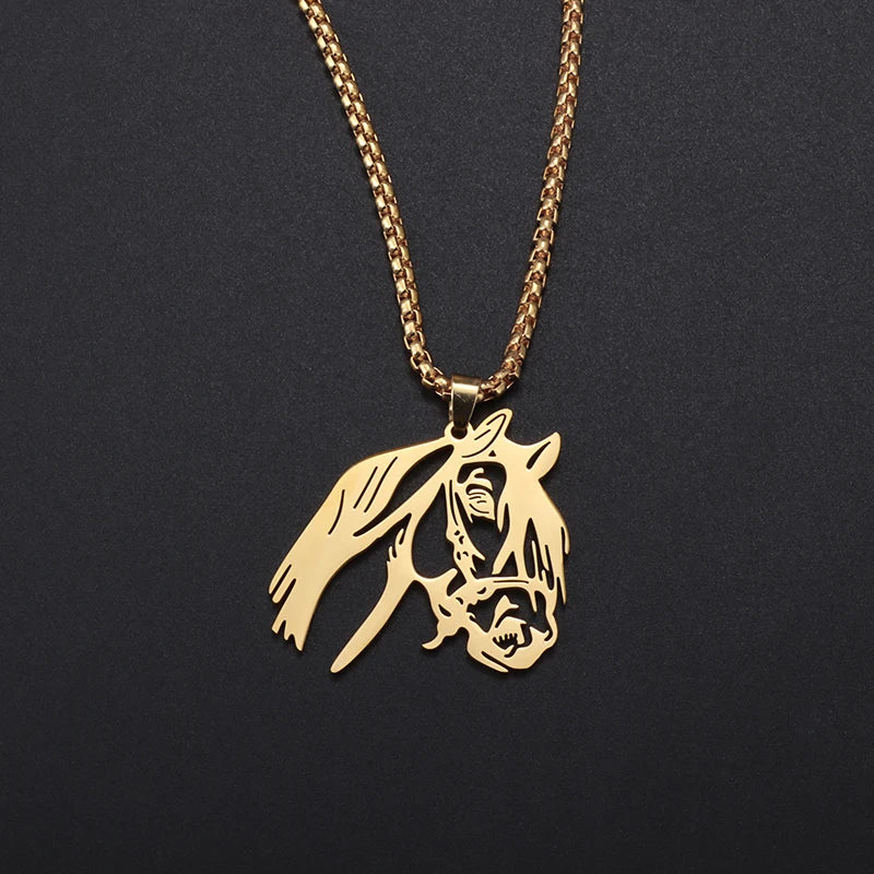 Gold horse chain
