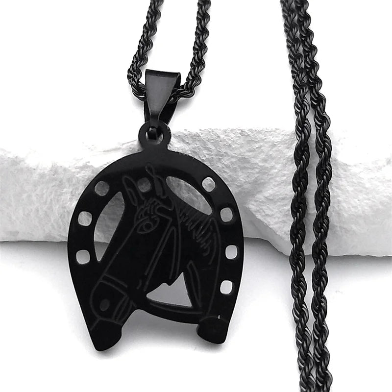 Dark horse necklace