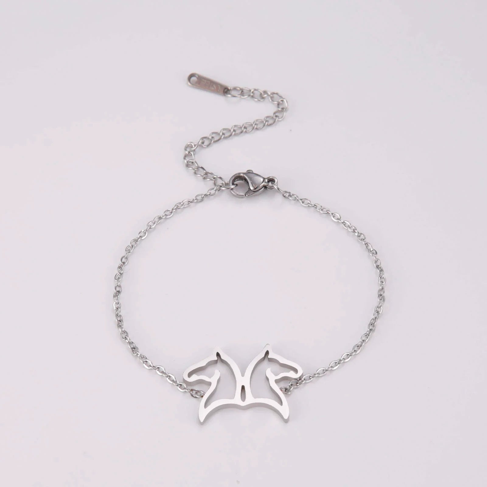 Horse silver bracelet