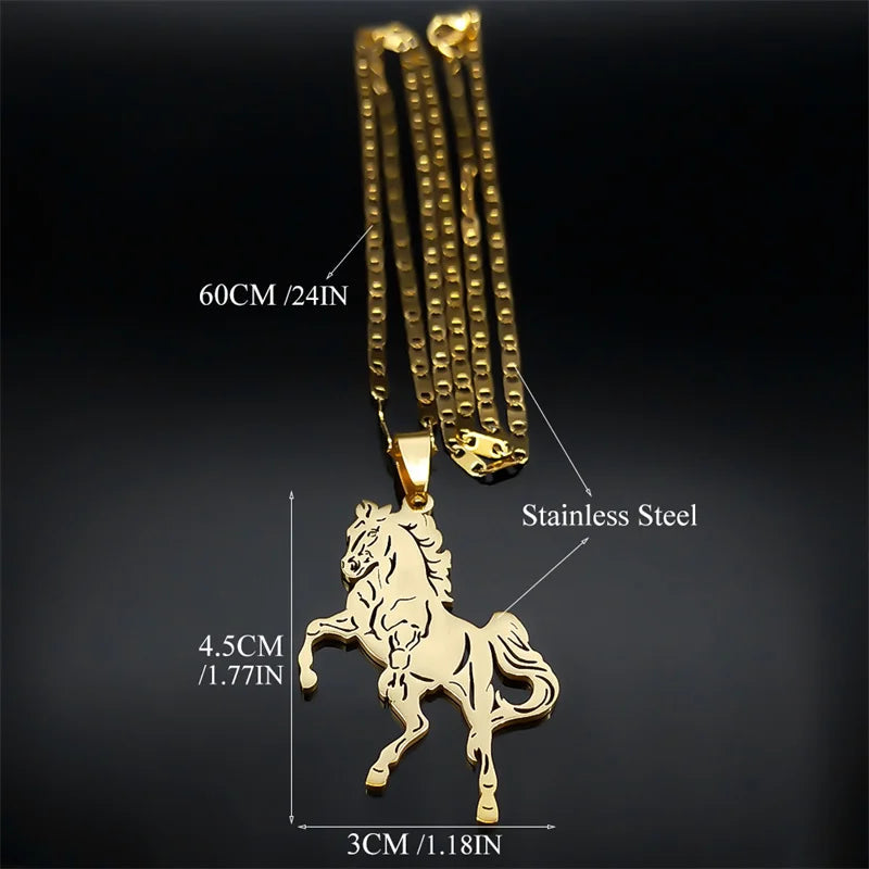 Horse jumping necklace Dream Horse