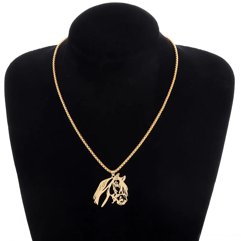 Gold horse chain