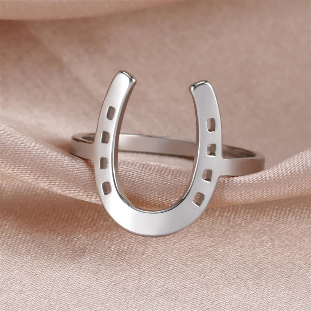 Sterling horseshoe ring