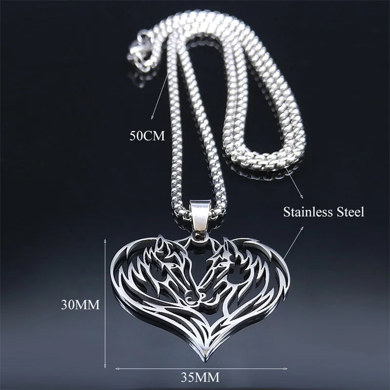 Beautiful horse necklace