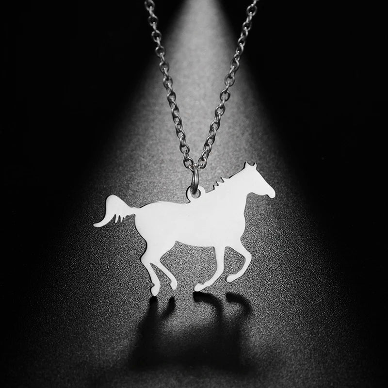 Necklace with a horse on it