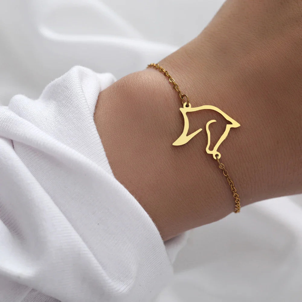 Horse gold bracelet