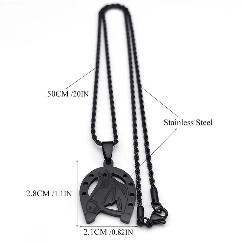 Dark horse necklace Dream Horse