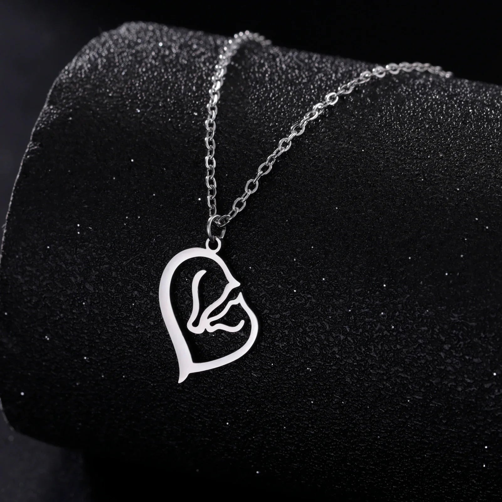 Horse face necklace