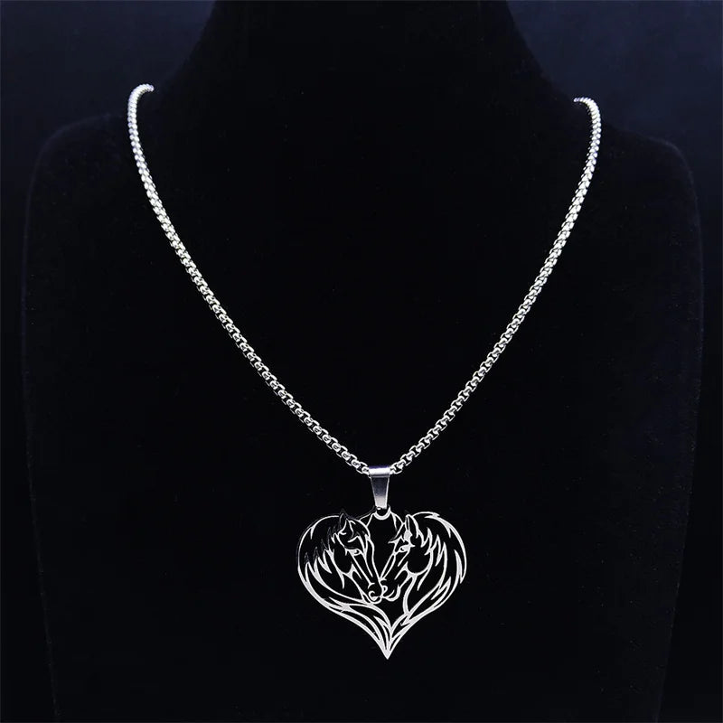 Beautiful horse necklace