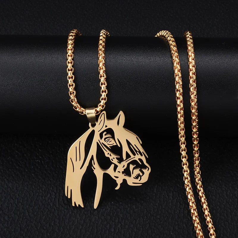 Gold horse chain