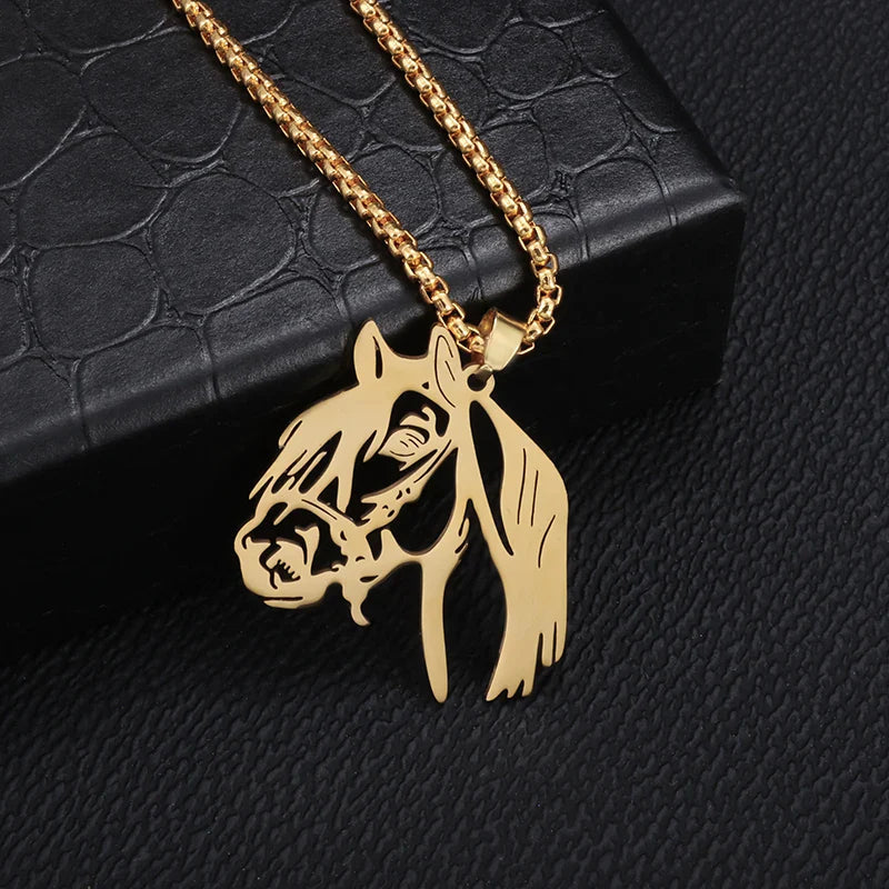 Gold horse chain