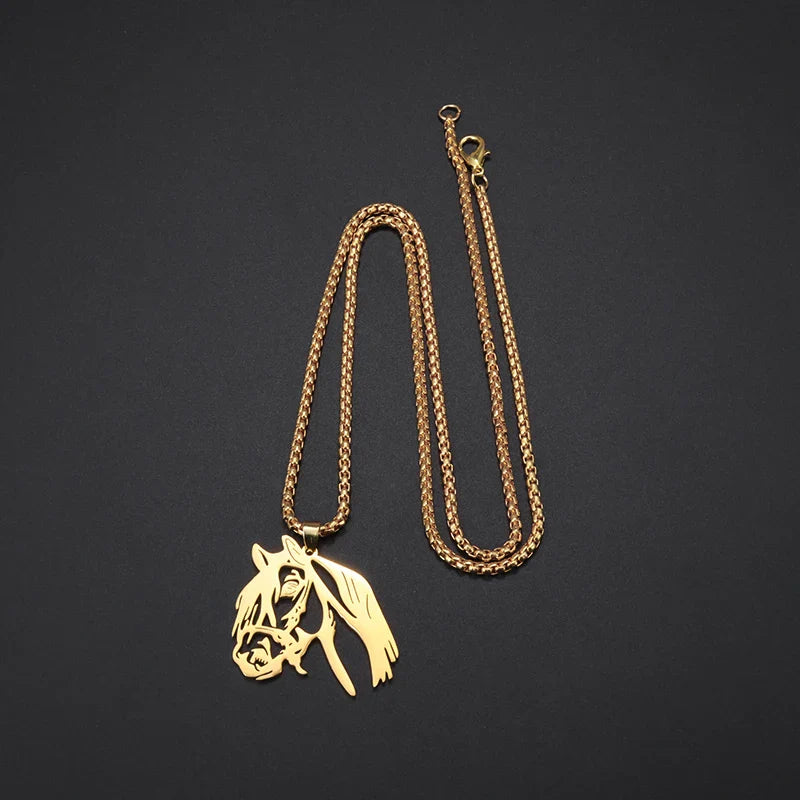 Gold horse chain