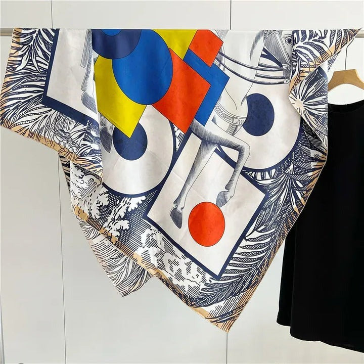 Silk horse scarf