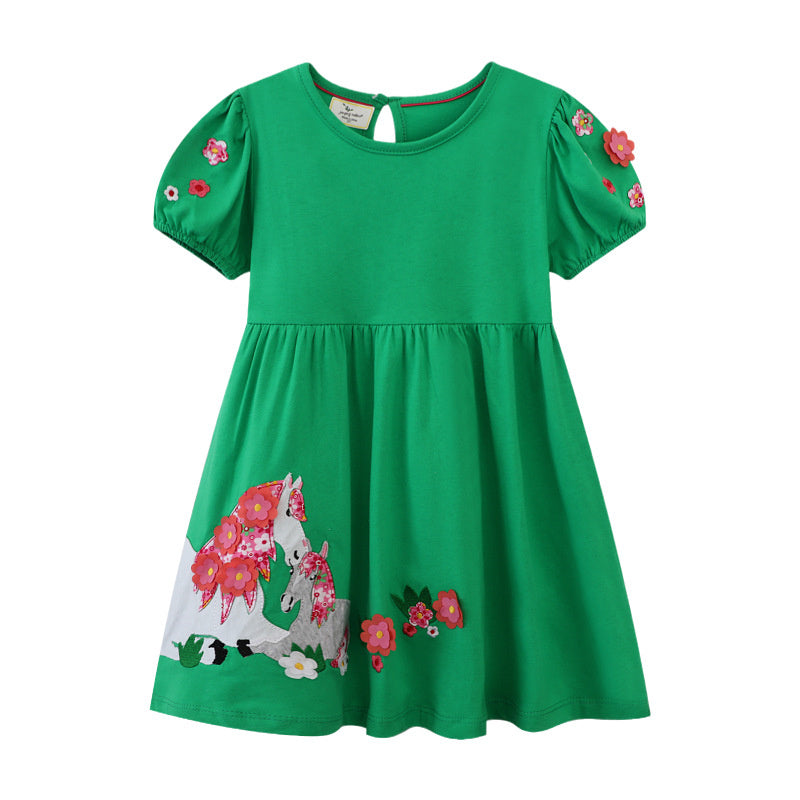 Toddler girl horse dress