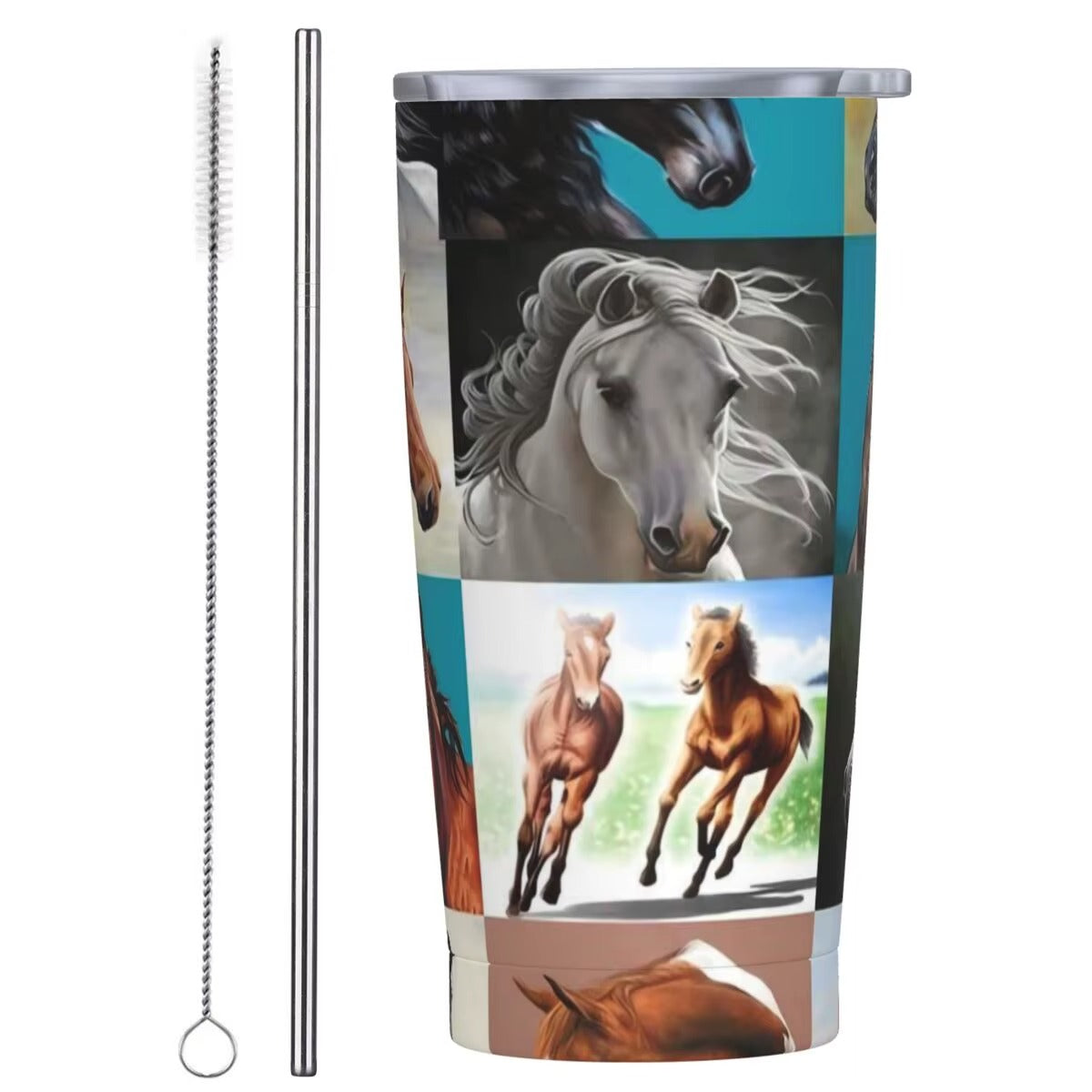 Travel mug horse