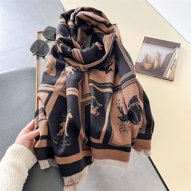 Women's horse scarf