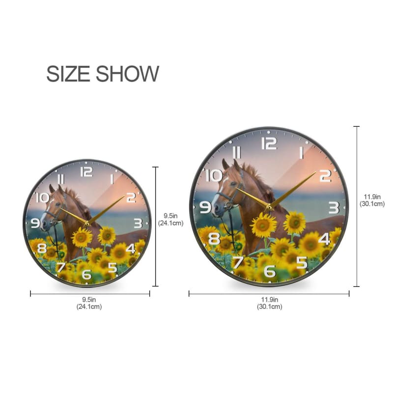 Acrylic horse wall clock - Dream Horse