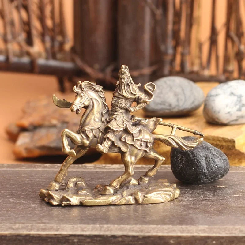 Antique bronze horse sculpture
