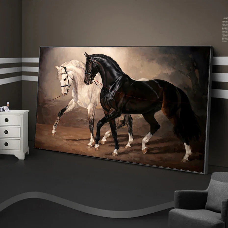 Big horse canvas art