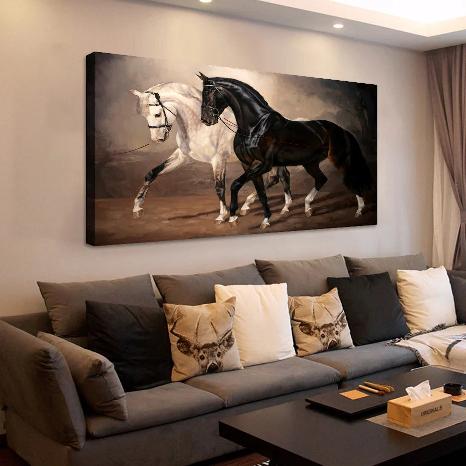 Big horse canvas art