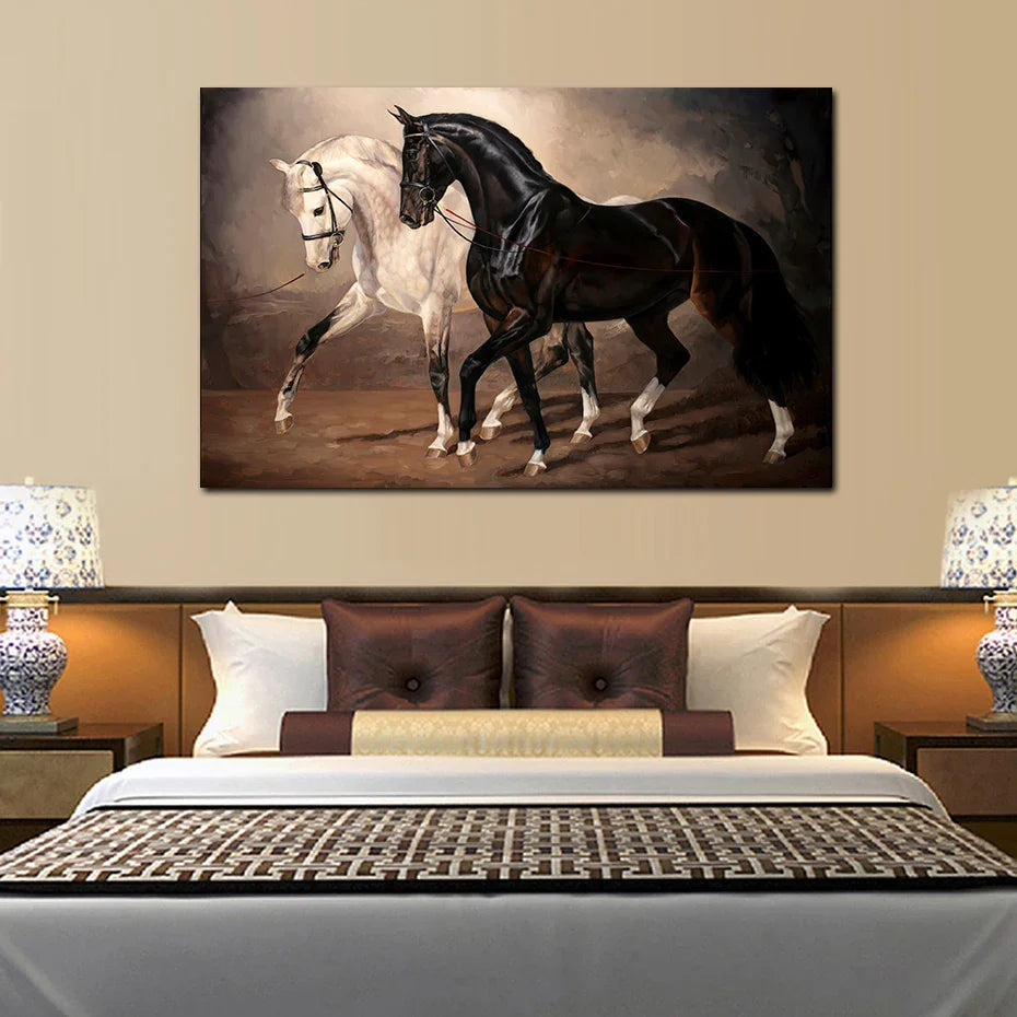 Big horse canvas art