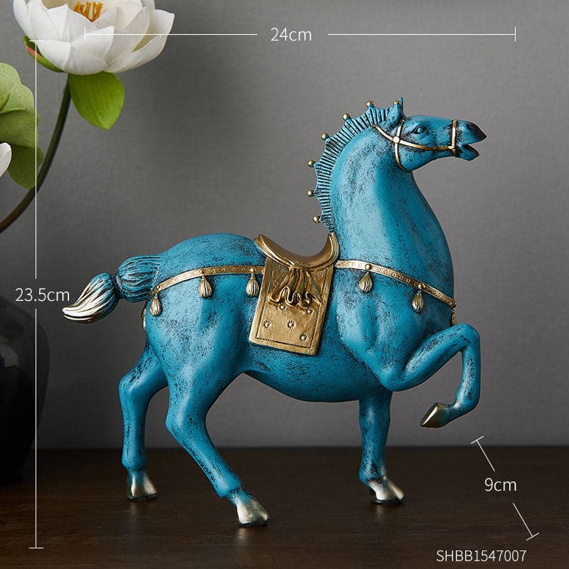 Blue horse sculpture - Dream Horse