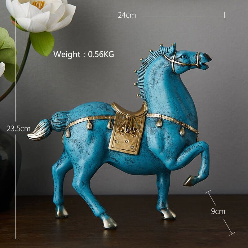 Blue stallion statue - Dream Horse