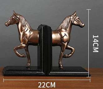 Copper horse bookends