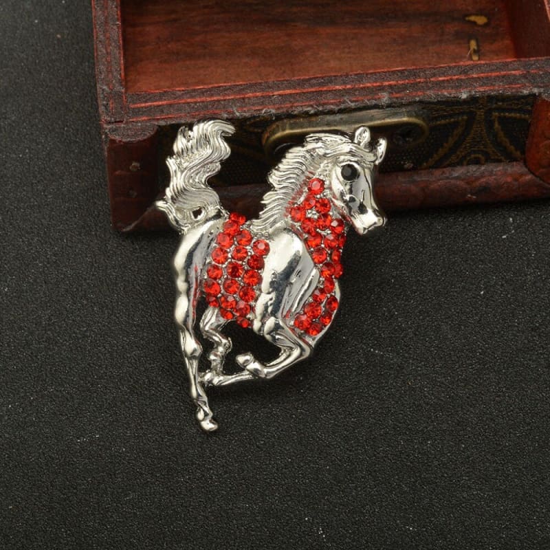 Crystal horse brooch for women - Dream Horse