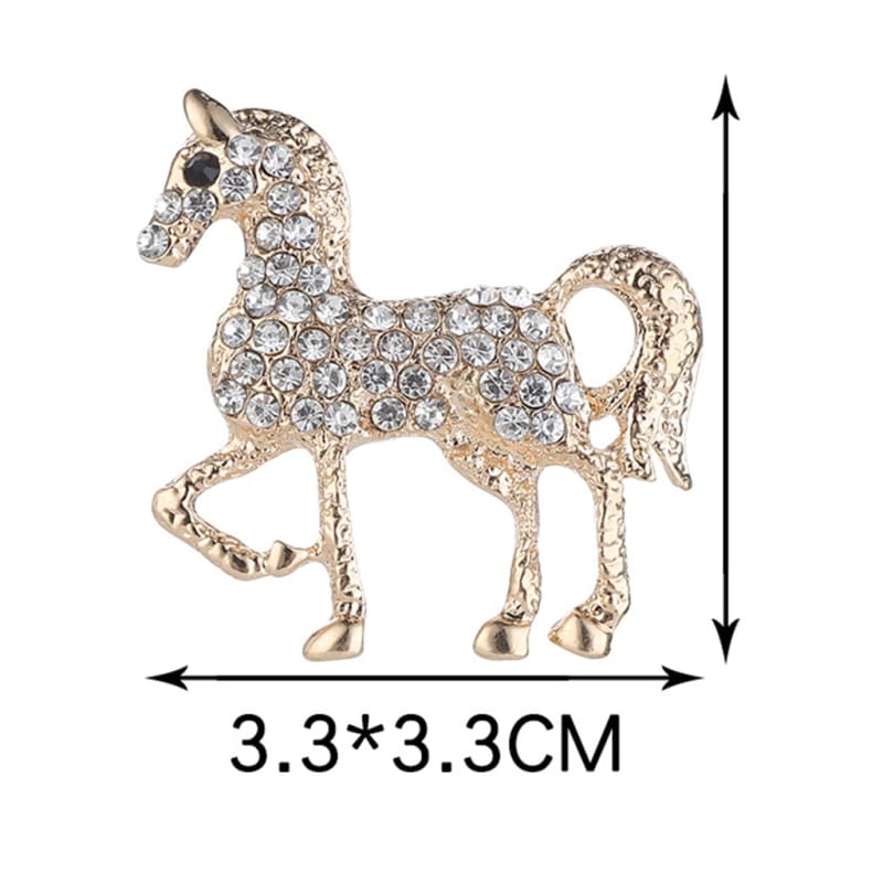 Crystal horse brooch (women) - Dream Horse