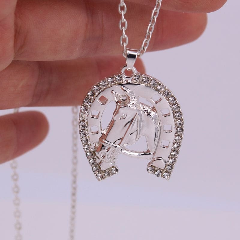 Crystal horseshoe necklace - Dream Horse